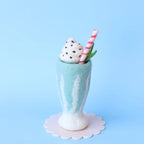felt blue heaven milkshake toy handmade wool pretend play drink diner Juni Moon