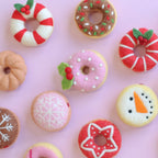 Pink Snow Festive Felt Donut - Juni Moon