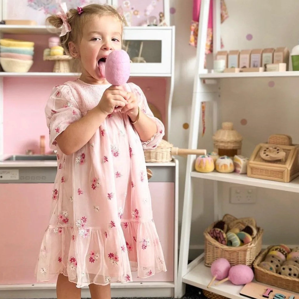 Pink Carnival Fairy Floss Felt Food - Juni Moon