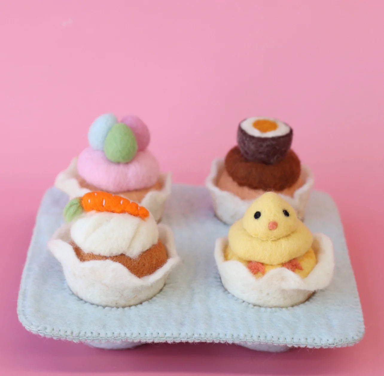 Cream Egg Easter Felt Muffin - Juni Moon