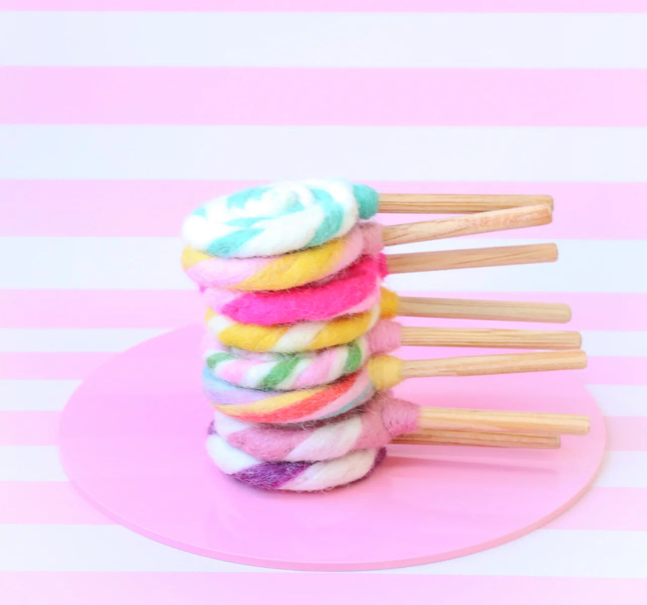 Rainbow Lollipop Felt Food - Juni Moon