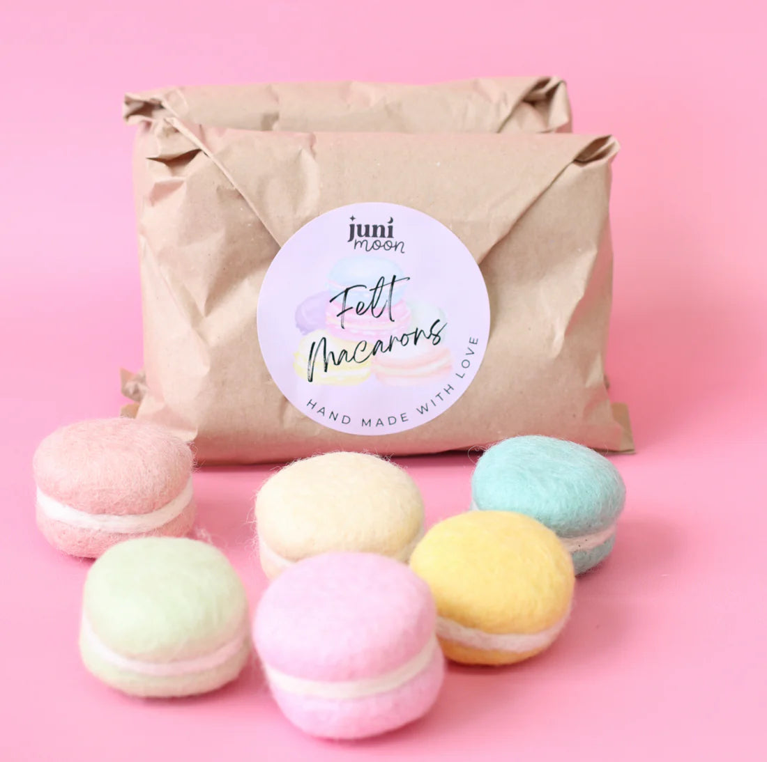 Pastel Macarons (Set of 6) - Juni Moon