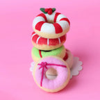 Wrapped Up Green Festive Felt Donut - Juni Moon
