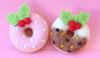 Pink Snow Festive Felt Donut - Juni Moon