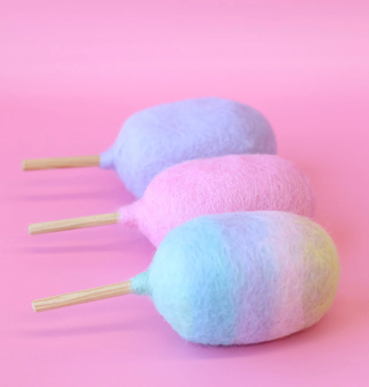 Rainbow Carnival Fairy Floss Felt Food - Juni Moon
