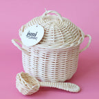 Rattan Pot & Ladle Set - Playtisserie