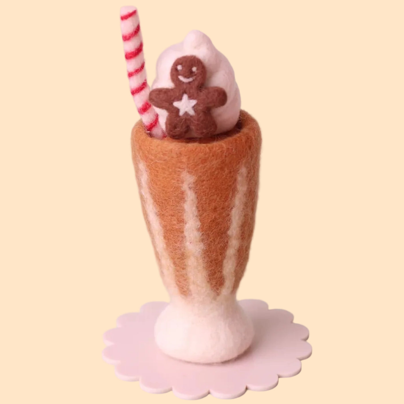 Gingerbread Festive Felt Milkshake - Juni Moon