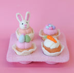 Pastel Pink Felt Muffin Tray - Juni Moon