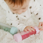 Baby Calm Down Bottle in Bubblegum Pink sensory toy for tummy time and visual stimulation