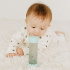 Baby Calm Down Bottle in Soft Mint sensory toy for tummy time and visual stimulation