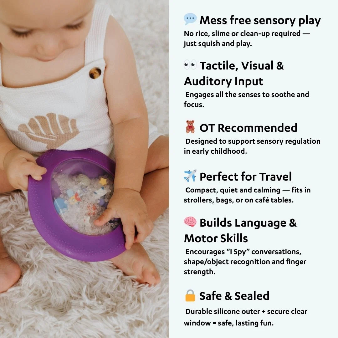 Galaxy Peek-a-Boo Sensory Bag - Jellystone Designs