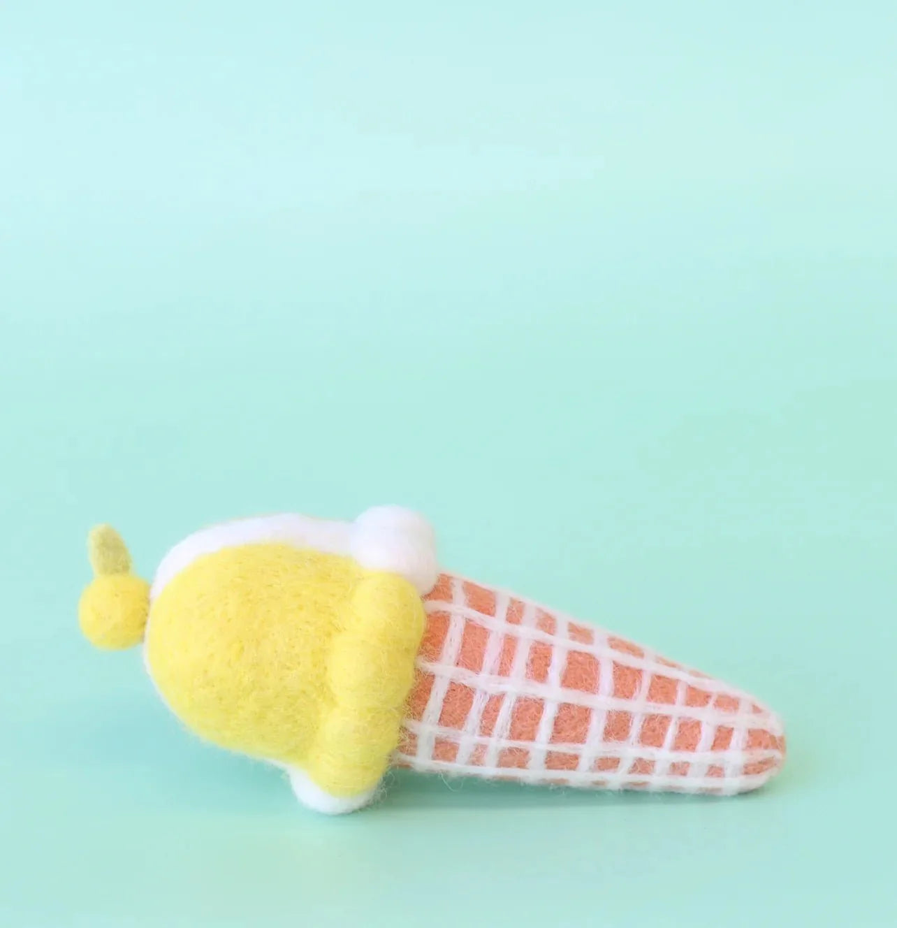 Lemon Lime Sorbet Felt Ice-Cream Cone - Juni Moon