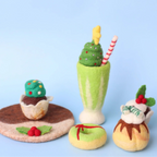 Wrapped Up Green Festive Felt Donut - Juni Moon
