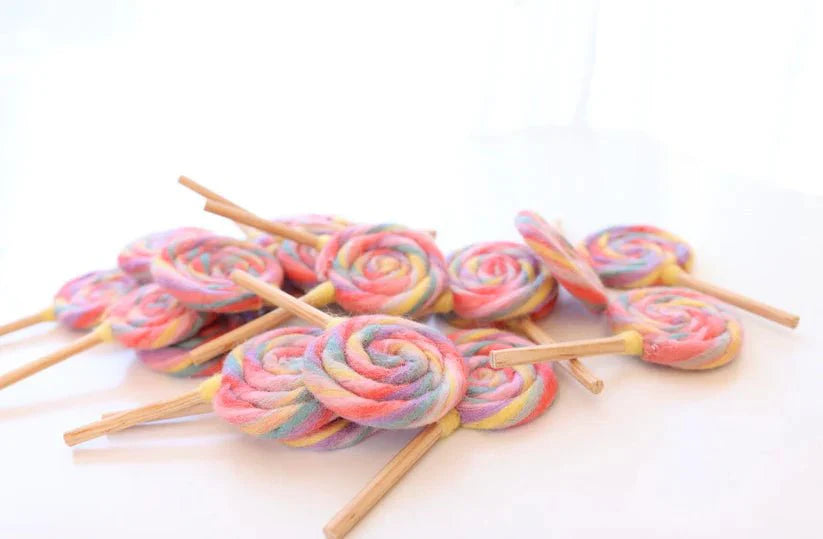 Rainbow Lollipop Felt Food - Juni Moon