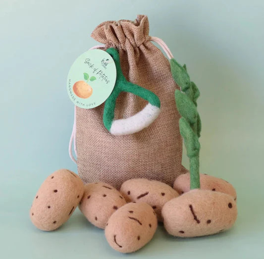 Sack of Potatoes + Peeler Felt Food - Juni Moon