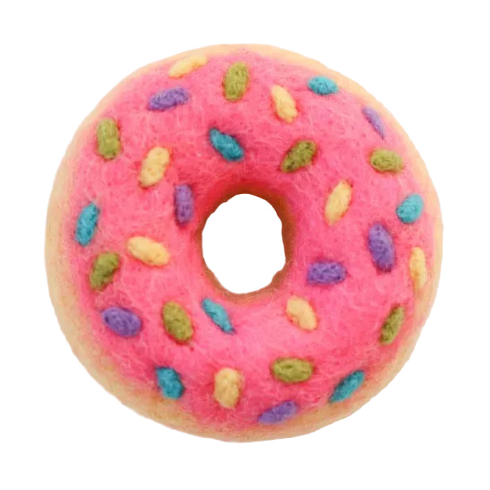 Cherry Sprinkle Donut Felt Food - Juni Moon