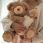Teddy Bear w/ Removable Baguette Rattle - Little Lamb Kind