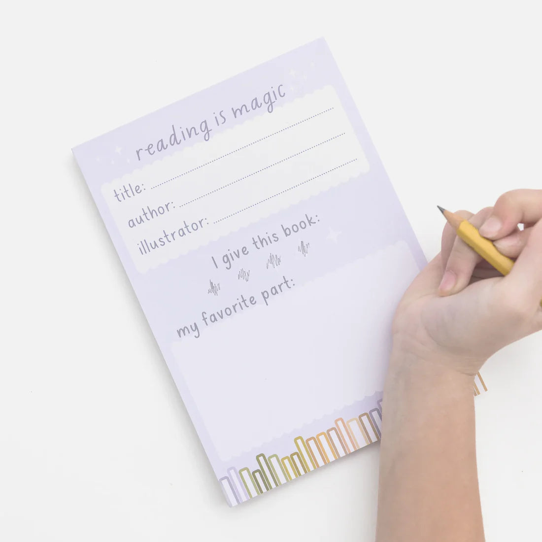 Library Book Review Pretend Play Notepad - Oh, Little Wren