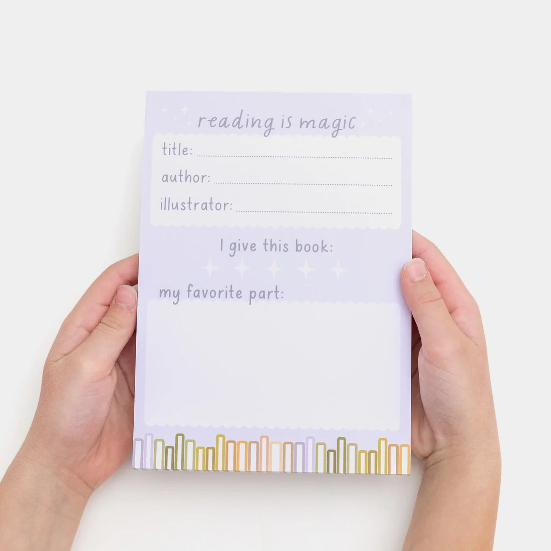 Library Book Review Pretend Play Notepad - Oh, Little Wren