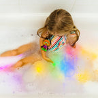 Reusable water activated light up cubes for children’s sensory activities
