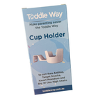 packaging of toddle way highchair cup holder accessory fitted to kmart highchair
