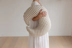 Nursing Pillow + Cover - Moon Shape | Gingham