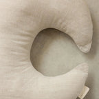 Nursing Pillow + Cover - Moon Shape | Natural Oat