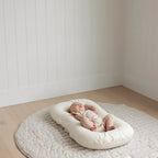 Baby Lounger Nest + Cover | Natural Stripe