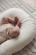 Baby Lounger Nest + Cover | Natural Stripe