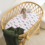 Little Racers Organic Bassinet Sheet or Change Pad Cover - Snuggle Hunny