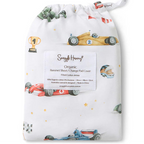 Little Racers Organic Bassinet Sheet or Change Pad Cover - Snuggle Hunny