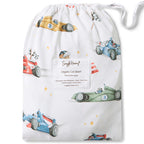 Little Racers Organic Fitted Cot Sheet - Snuggle Hunny
