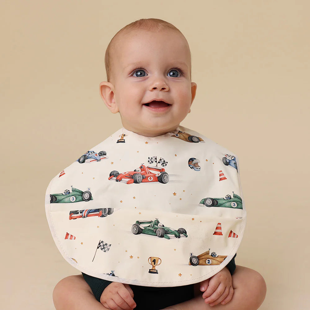Little Racers Snuggle Bib - Snuggly Hunny