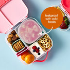 b.box lunch tub holding food inside a kids bento lunchbox