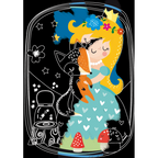 Princess themed arts and crafts activity box for children