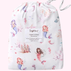 Mermaid Organic Fitted Cot Sheet - Snuggle Hunny