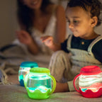 Lime Green MINI Sensory Light Up Play Jar - Glo Pals