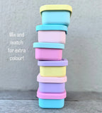 Rainbow Silicone Snack Containers (set of 6) - Munchii