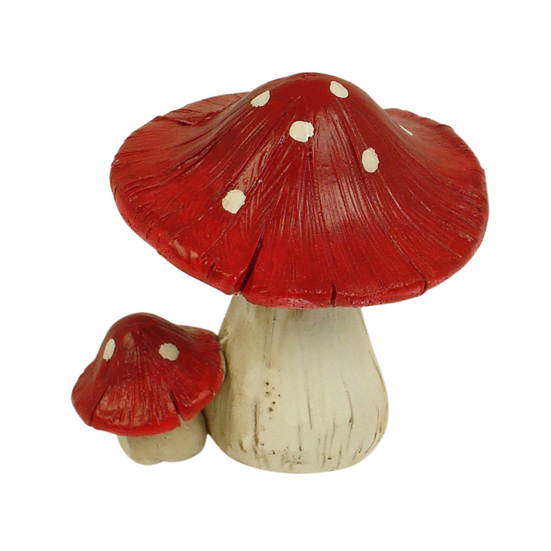 Red Mushroom Duo - Fairy Garden