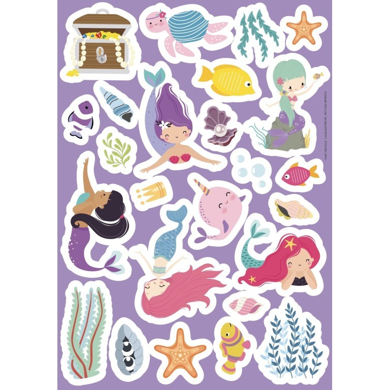 Mermaid themed screen-free activity set