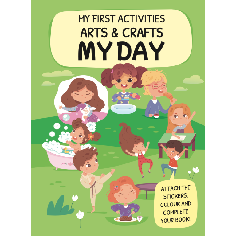 Educational sticker and colouring activity book