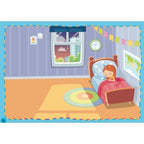 Children's activity kit with stickers and transfers