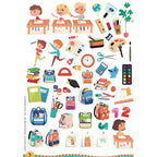 Daily routine themed activity kit for children