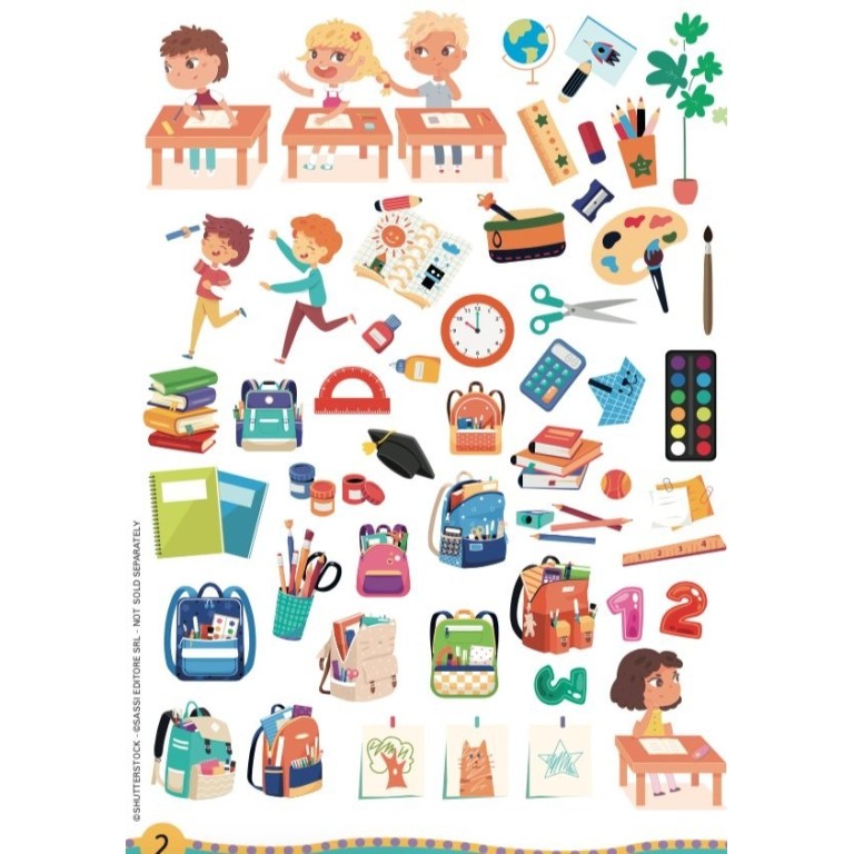 Daily routine themed activity kit for children