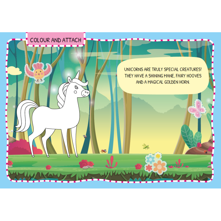 Children's fantasy sticker and activity book