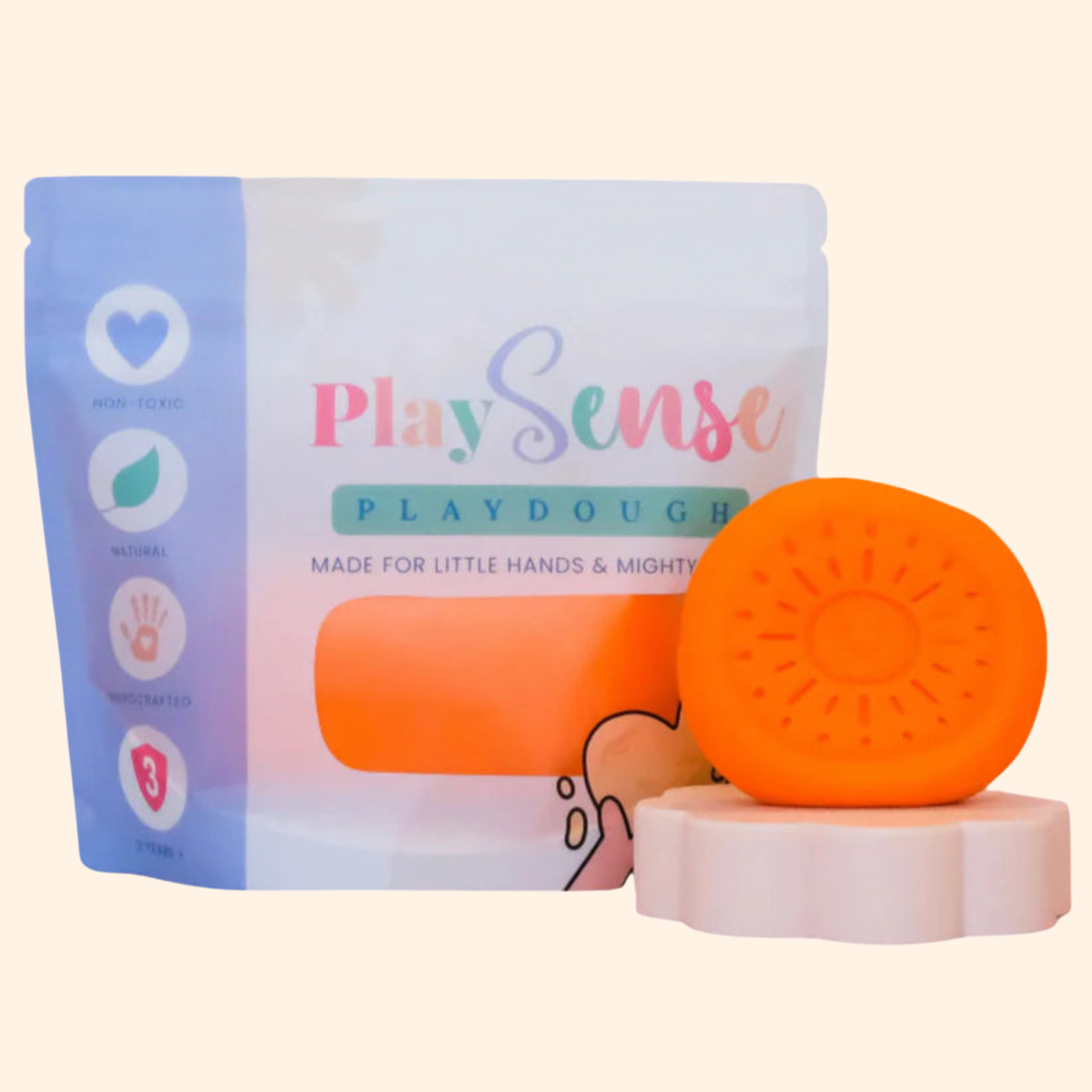 Bright Orange Orange Scented Dough - Playsense