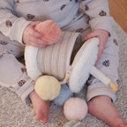 Soft counting and sorting toy with plush cake design by Little Lamb Kind