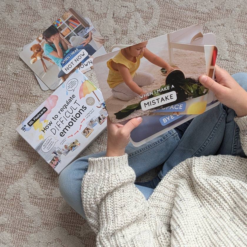 Feelings and coping skills card set for children
