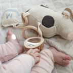 Moo Moo Hanging Rattle Toy - Little Lamb Kind