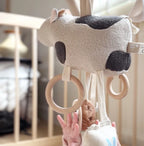 Moo Moo Hanging Rattle Toy - Little Lamb Kind